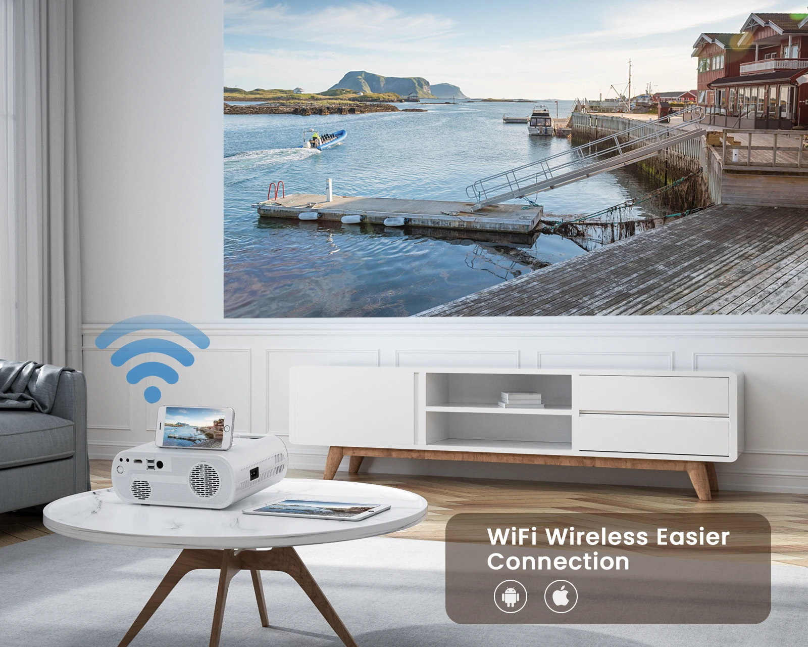 K5 projektory WiFi Bluetooth Mini przenośny projektor 4k Full HD projektor wideo 1080P Beamer lustro dla kina domowego