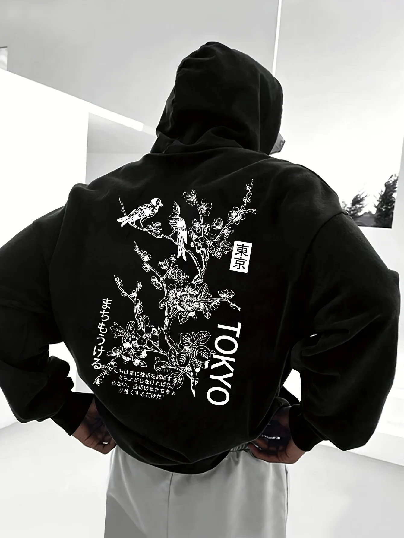 

Tokyo Graphic Printing Autumn and Winter Cotton Men's and Women's Hoodies Casual Outdoor Street Sports Loose Training Brand