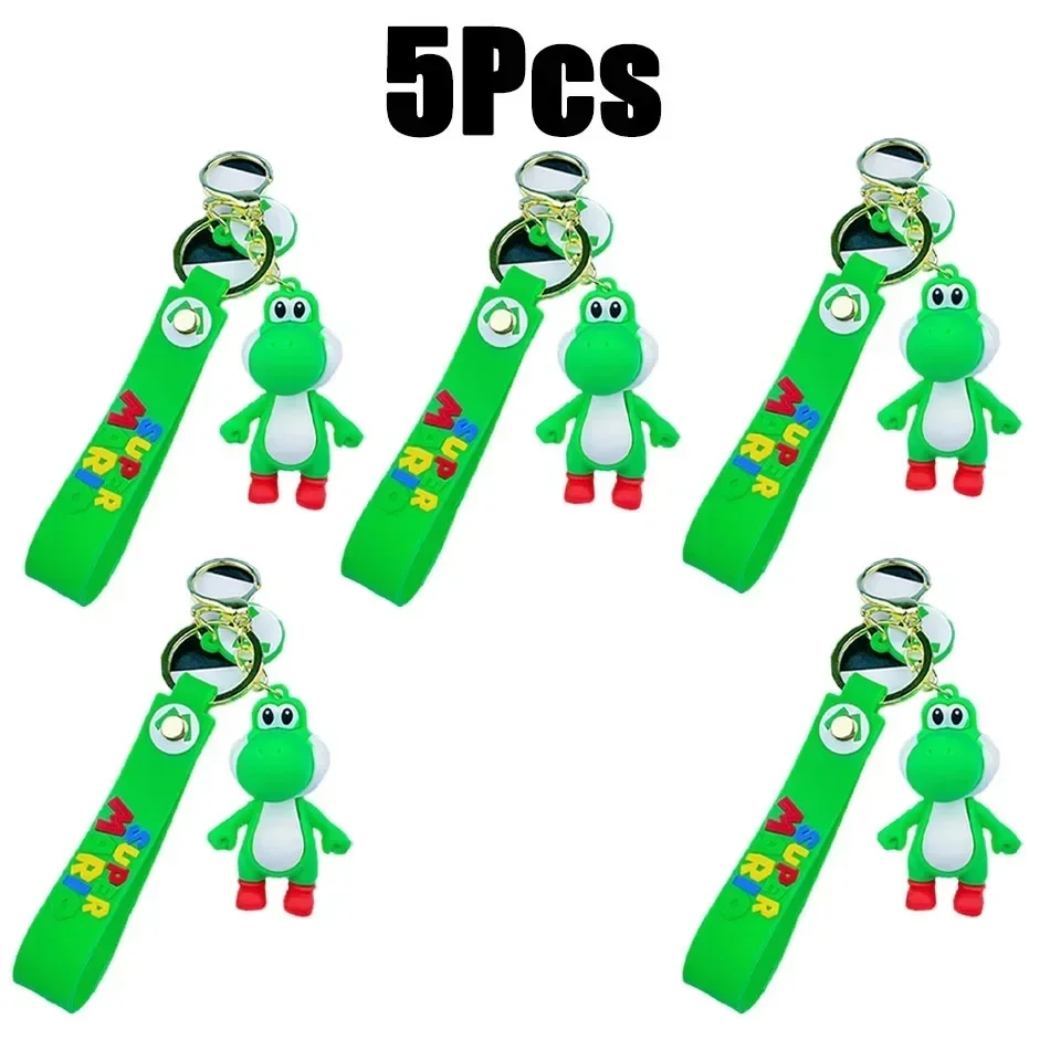Bandai Super Mario Bros Actionfigur Schlüsselanhänger Niedliche Cartoon-Figur Spielzeug Puppe Modell Dekoration Kind Geburtstagsgeschenk 8