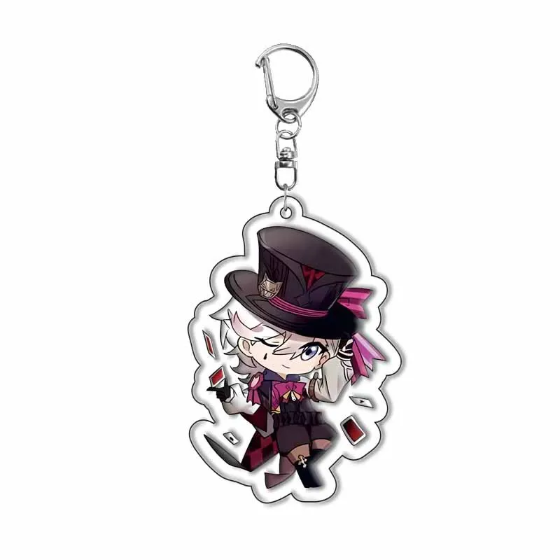 100 Styles Game Keychain Impact All Characters Raiden Shogun Neuvillette Furina Wriothesley Clorinde Figures Key Chains Cosplay