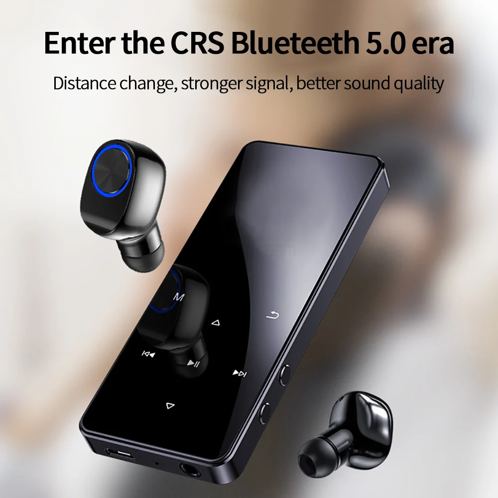 8G-128GB MP3 MP4 Player Touch Bluetooth 5.0 Lossless Audio Recorder Music Mp3 Player HiFi Portable Audio Walkman FM Radio E-Book