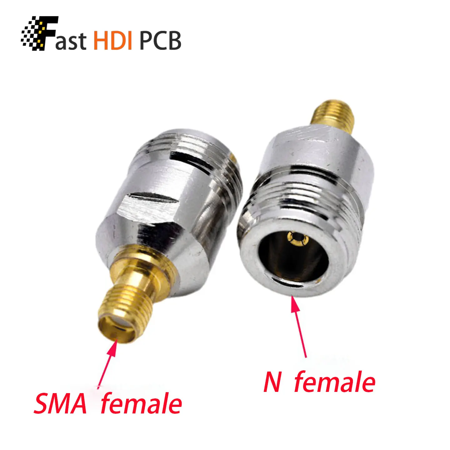 N Female to SMA Female Adapter 50 Ohm RF Coaxial Connector N Type to SMA Antenna Adapter for Walkie Talkie Radio Amateur SDR