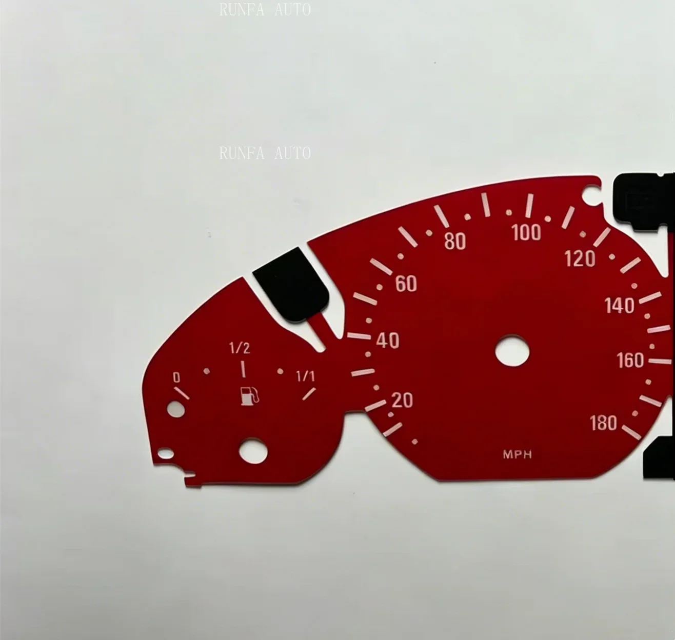 Custom Red Gauge Faces For BMW E46 M3 Petrol Cluster Counter Dial 180MPH Speedometer Dial Sticker Replacement