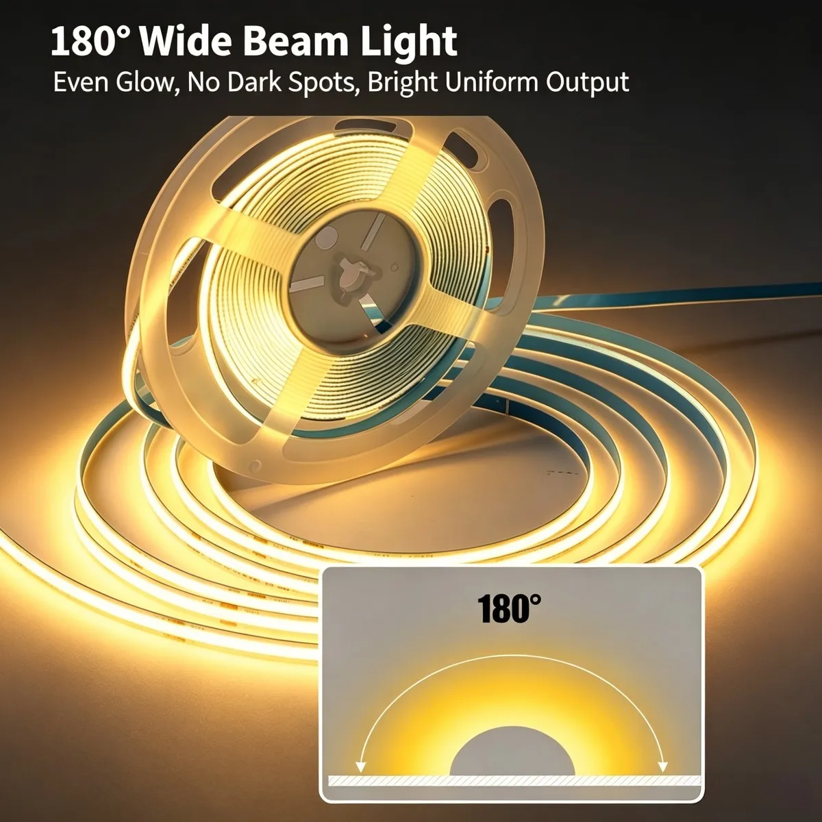 USB Touch Dimming, 5V Low-Voltage COB Lamp With No Light Spot, Self-Contained Adhesive, Wine Cabinet Wardrobe Bedroom Atmosphere