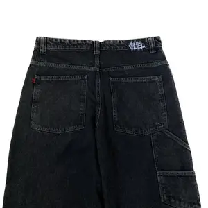 Streetwear -Schädelschädelpocket bestickte Jeans Y2k Hip Hop Retro Baggy Jeans Punk Rock niedrig erhöhte große Hosen erhöht 8 Hauptverkaufsschädel Calcas - №8