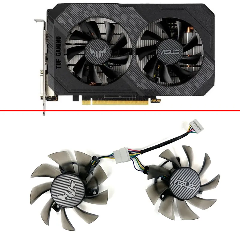 Cooling 75mm FD8015U12D T128015BU GTX1660 Ti GPU fan For ASUS GTX1660TI 1660 1650 RTX2060 TUF GAMING Graphics Card Cooler Fans