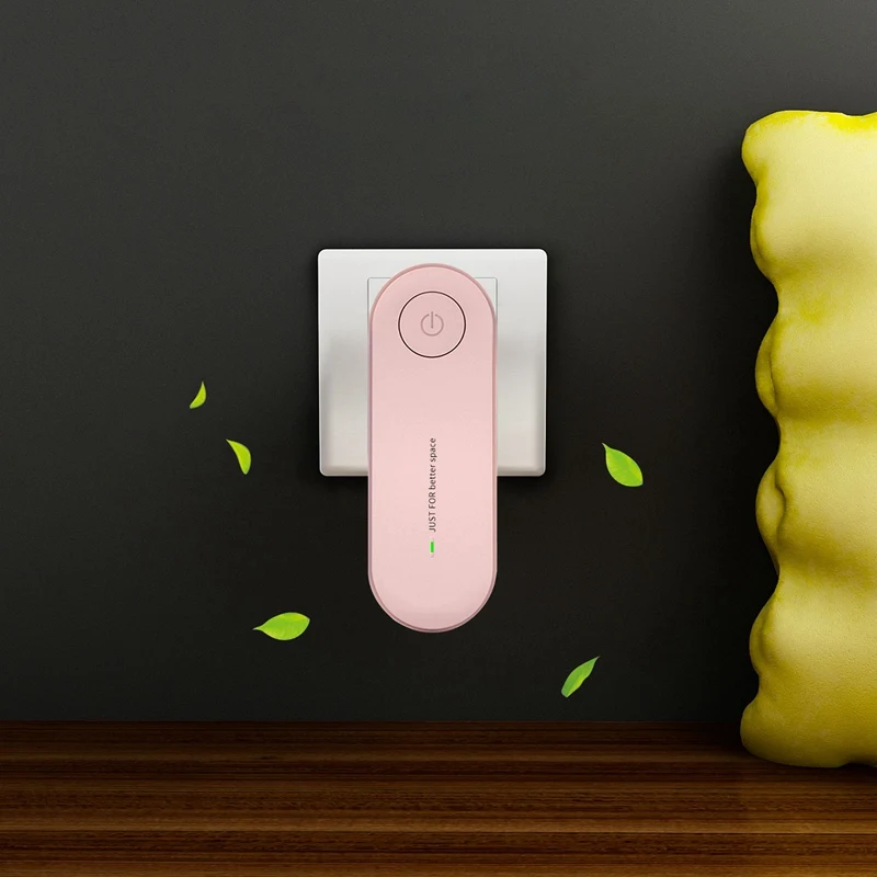 เครื่องกรองอากาศไอออไนเซอร์เครื่องฟอกอากาศแบบพกพาขนาดเล็กสำหรับใช้ในบ้านเพื่อกำจัดควันน้ำหอมปรับอากาศเครื่องกำจัดกลิ่นแบบพกพา