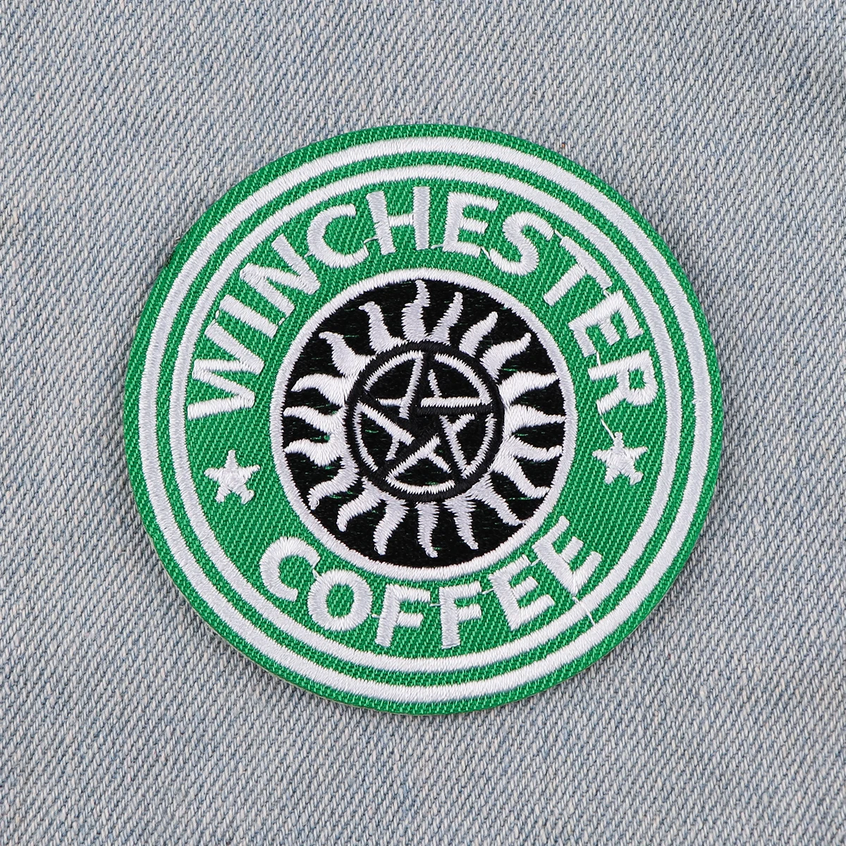 Patch brodé surnaturel pour vêtements, vestes, Patch thermoadhésif, bricolage, fer sur Patch, accessoires autocollants appliqués