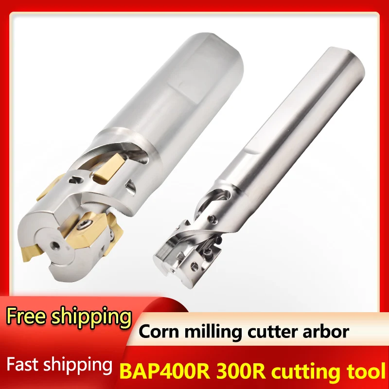 EAP BAP300R 400Corn Milling Cutter Rod Roughing Cutting Spiral Groove Machining Center Tool for CNC APMT1135 1604 Carbide Insert