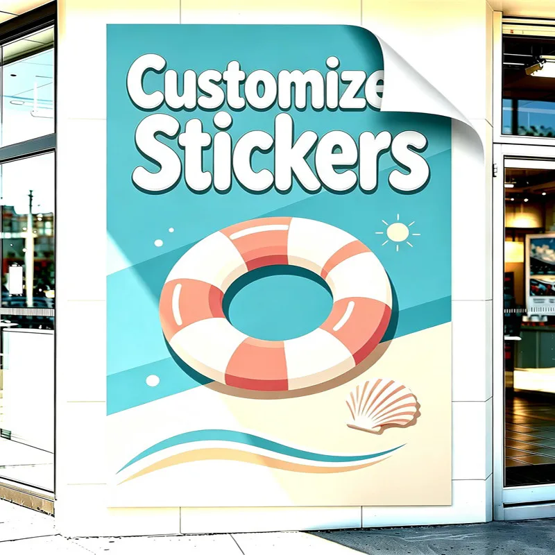 Any Size 100cm Custom Sticker Beauty Salon Massage Assisted Living Facility Parlor Bookstore Commercial Advertising Promotion