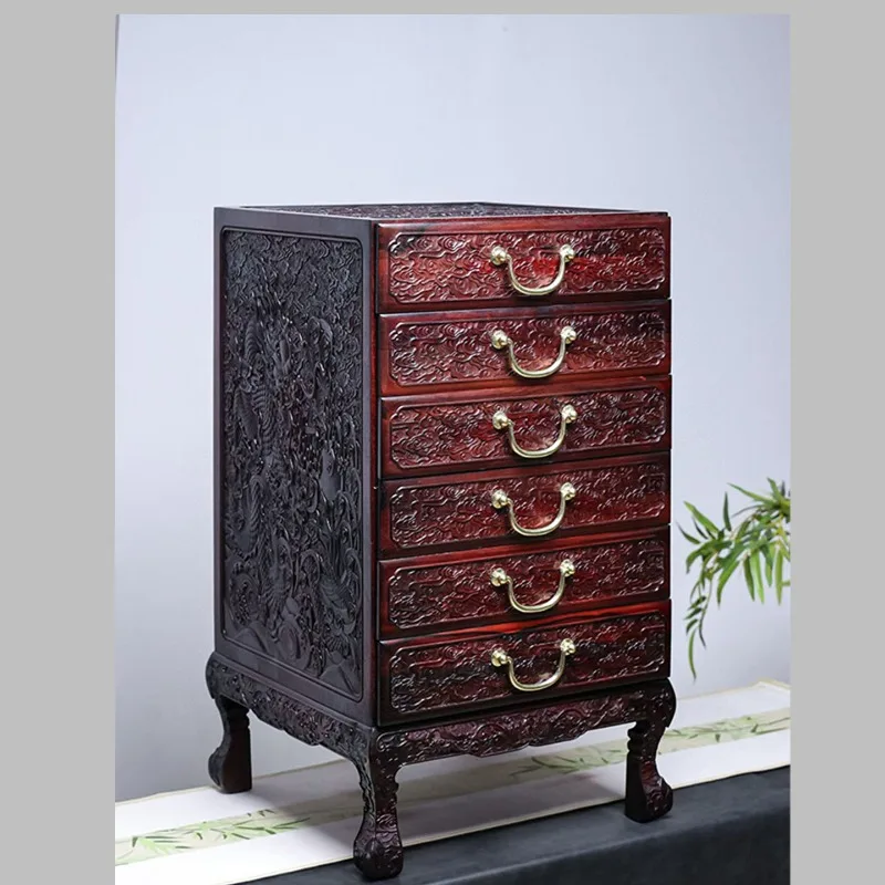 Red sandalwood dental cabinet, high-grade solid wood room multi-function locker for home use