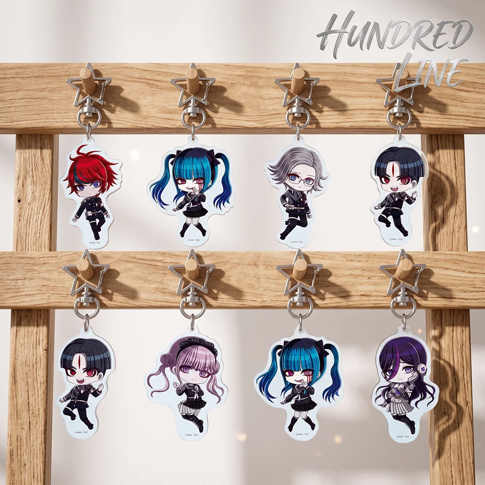 Anime  HUNDRED LINE Takumi Eito Kawaii Keychain Cute Keyring Bag Pendant Backpack Decor Accessory Gift For Fans Collection