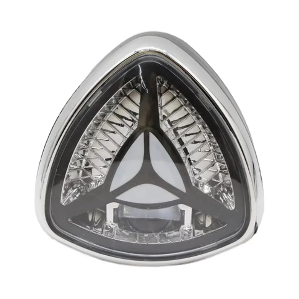 48-60VElectric Bicycle Parts Triangular Metal Front Lighting Headlights for Motorcycles Retrofitted Headlights Front Lighting