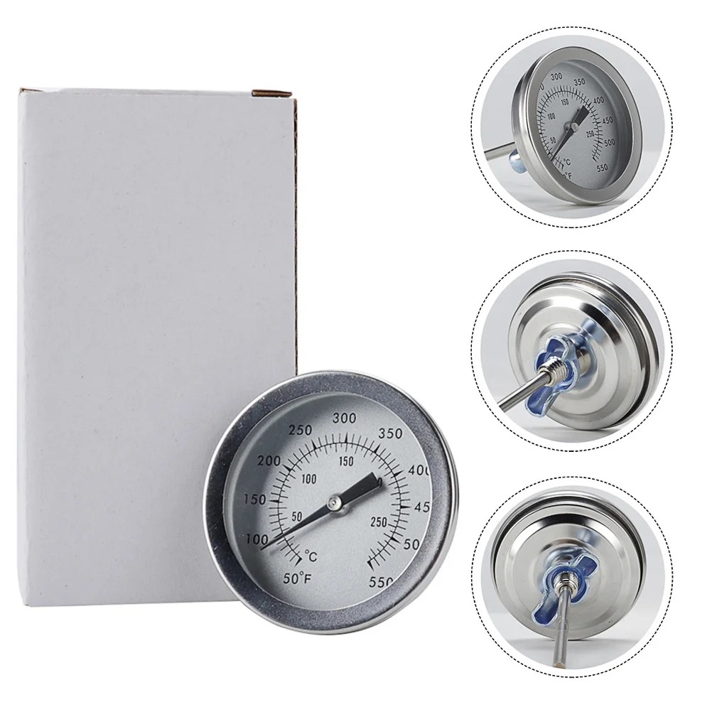 

Термометр для приготовления пищи из нержавеющей стали, датчик температуры с биметаллическим циферблатом, практичный инструмент для выпечки, термометр для духовки