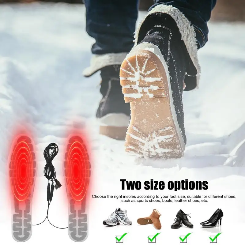 USB Heated Insole 10W Rechargeable Foot Warmer Film Foot Warmers Insoles Foot Warmer For Winters Outdoor Foot Warmer Electric