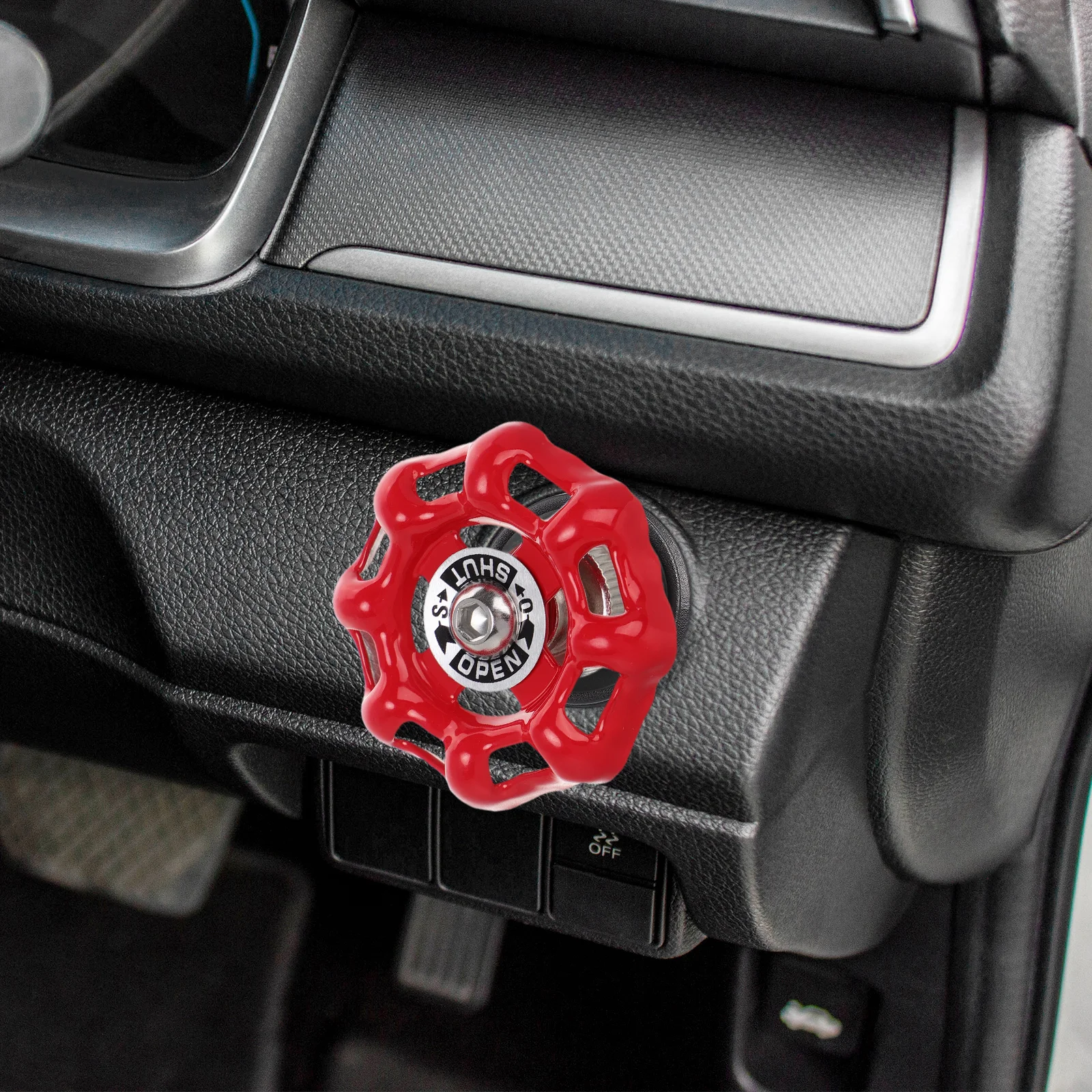 

Car Interior Decor Sticker Set High Precision Rotary Knob Cover for Multimedia Volume Switch and Climate Control Buttons