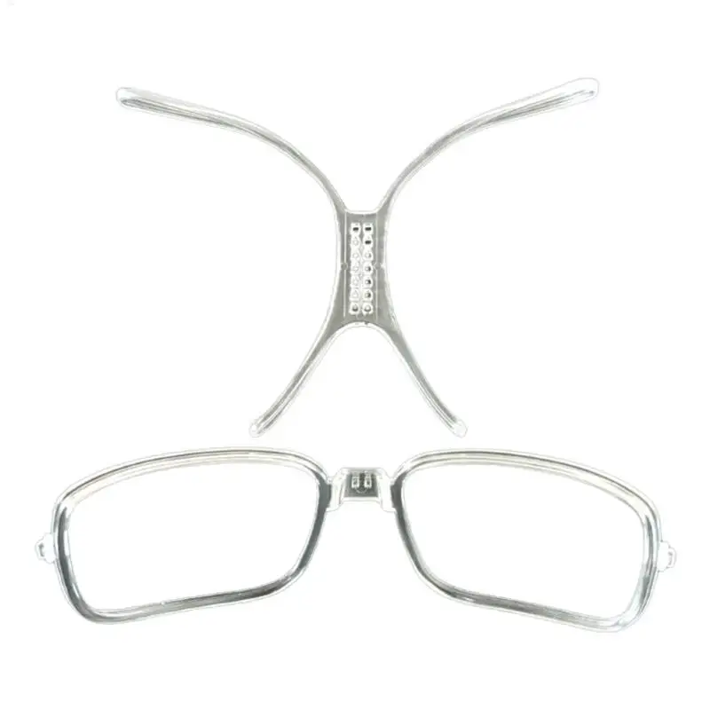 Lunettes de ski transparentes pour myopie, adaptateur optique d'insertion, cadre flexible pour contrevenants, pas de lunettes