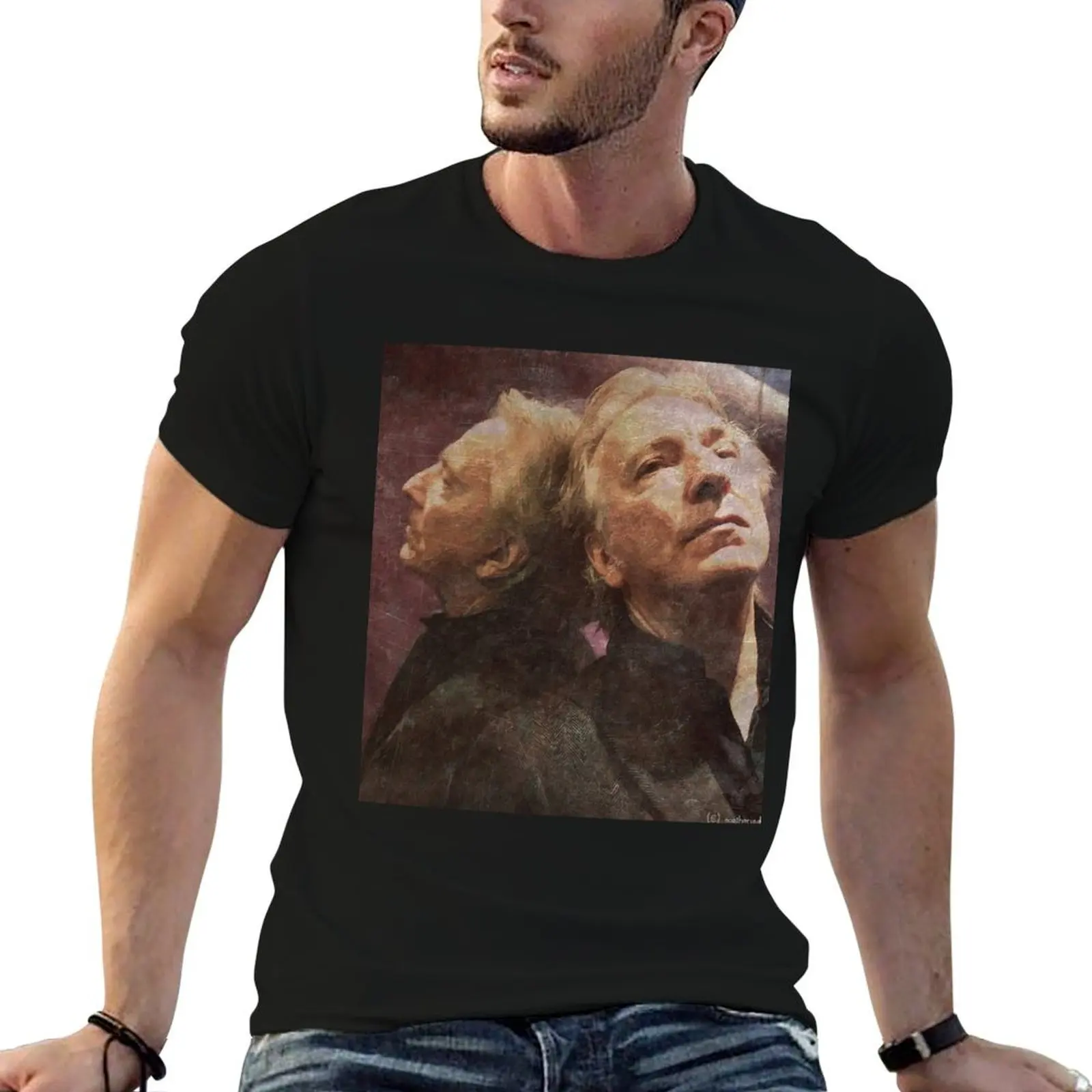 

Alan Rickman T-Shirt cotton t shirt pack man t shirts for men man t shirt cotton T-Shirt