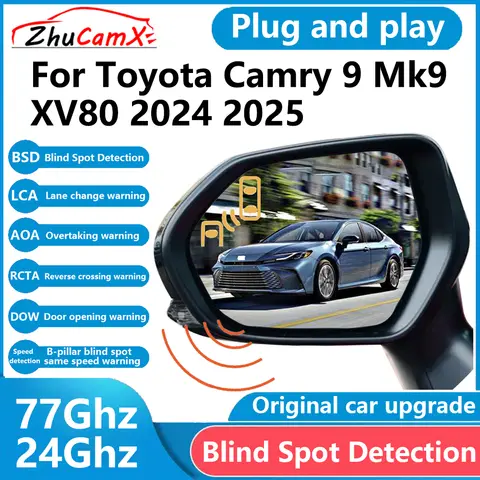 도요타 캠리 9 Mk9 XV80 2024 2025 BSD 사각지대 감지 센서, 레이더 주행 경고 보조 시스템, 플러그 앤 플레이