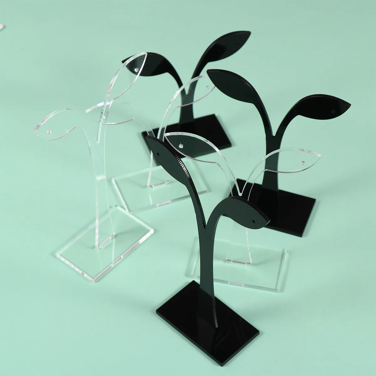 

6Pcs Modern Earring Display Rack Acrylic Jewelry Stand for Studs Organizer Functional Home Decor Accessory Jewelry Display Stand