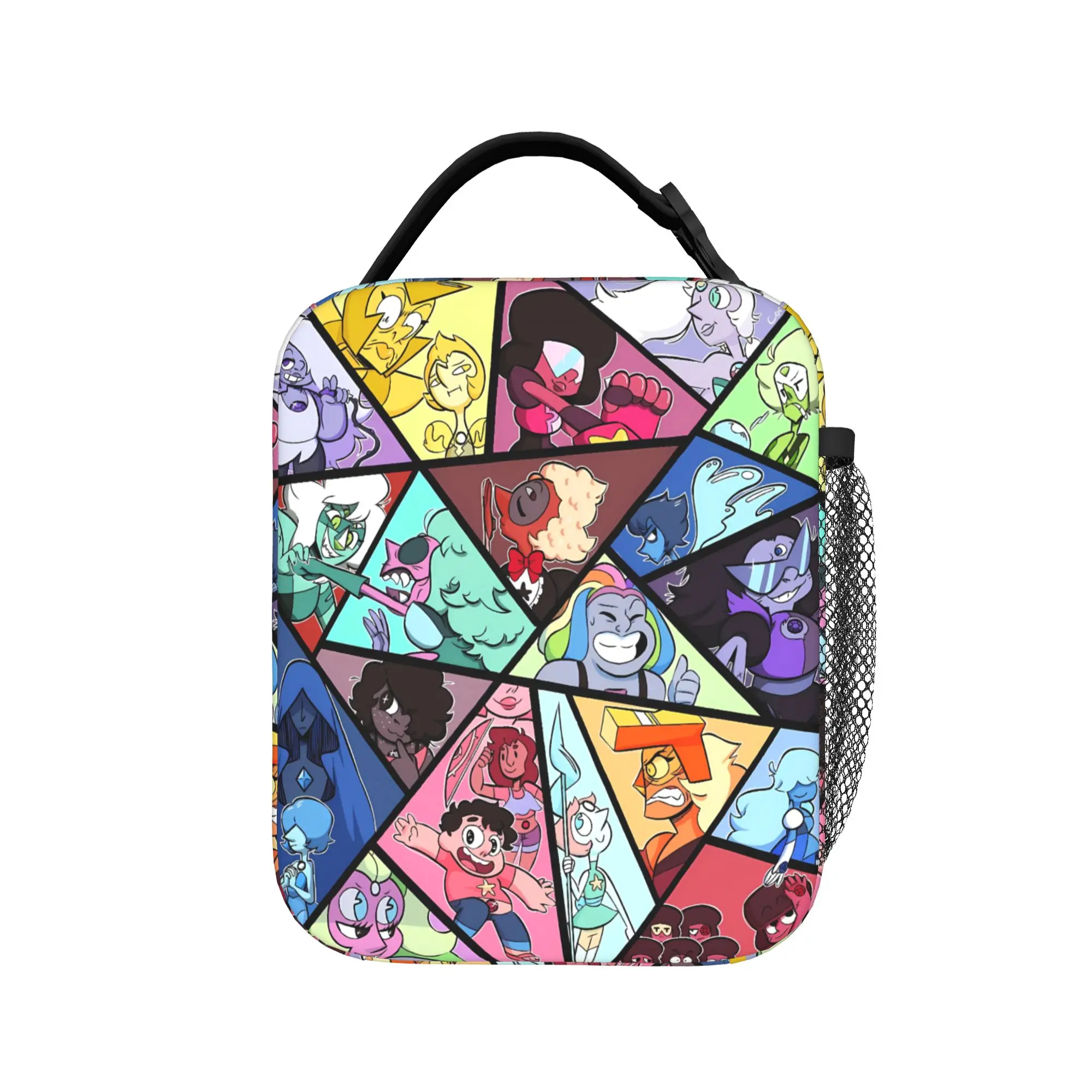 Crystal Gems Steven Universe Lunch Bag  School Lunch Box For Child Tote Food Bags Oxford Portable Insulated Cooler Bag