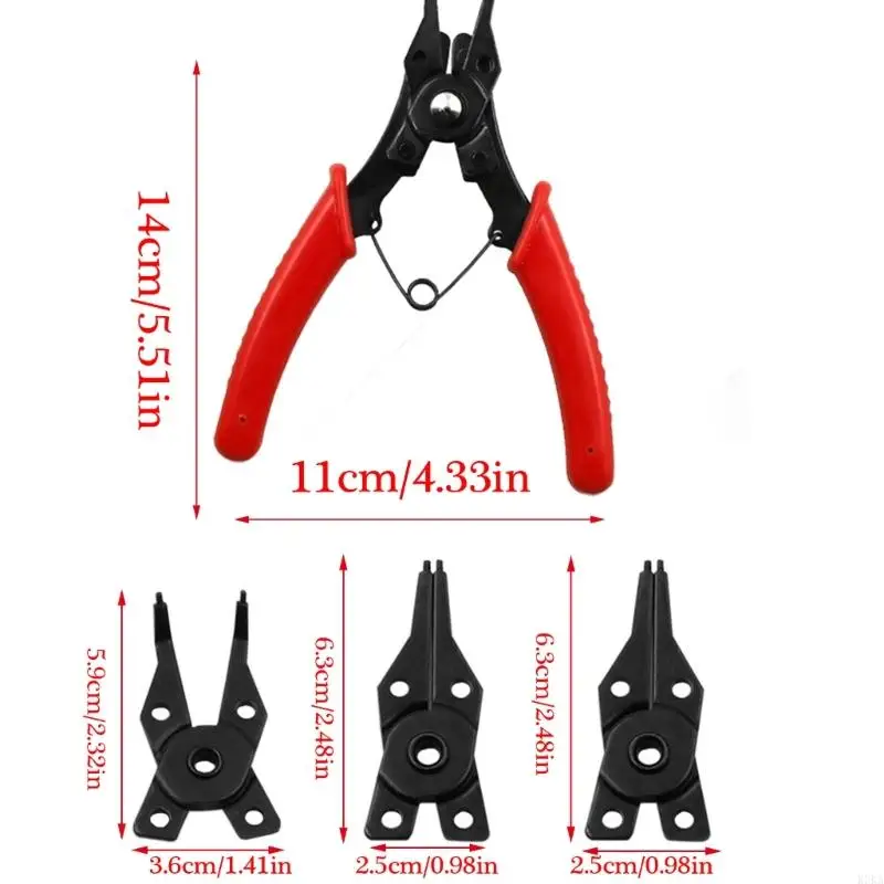 K3Ka 4 in 1 Circlip Internal dan Eksternal Circlip Pliers Rings Rings Plier