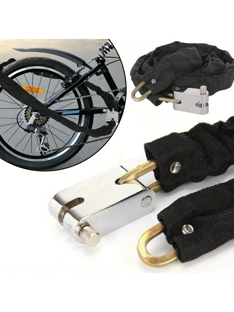 AliExpress NONE Heavy Duty 1.8M Motorcycle Lock with Padlock Anti-Theft High Security Chain Lock Suitable for Motorcycles Bicycles