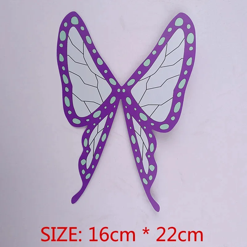 Anime Kochou Shinobu Cosplay Wig Black Purple With Butterfly hairpin Heat Resistant Hair Cosplay Wigs + Wig Cap