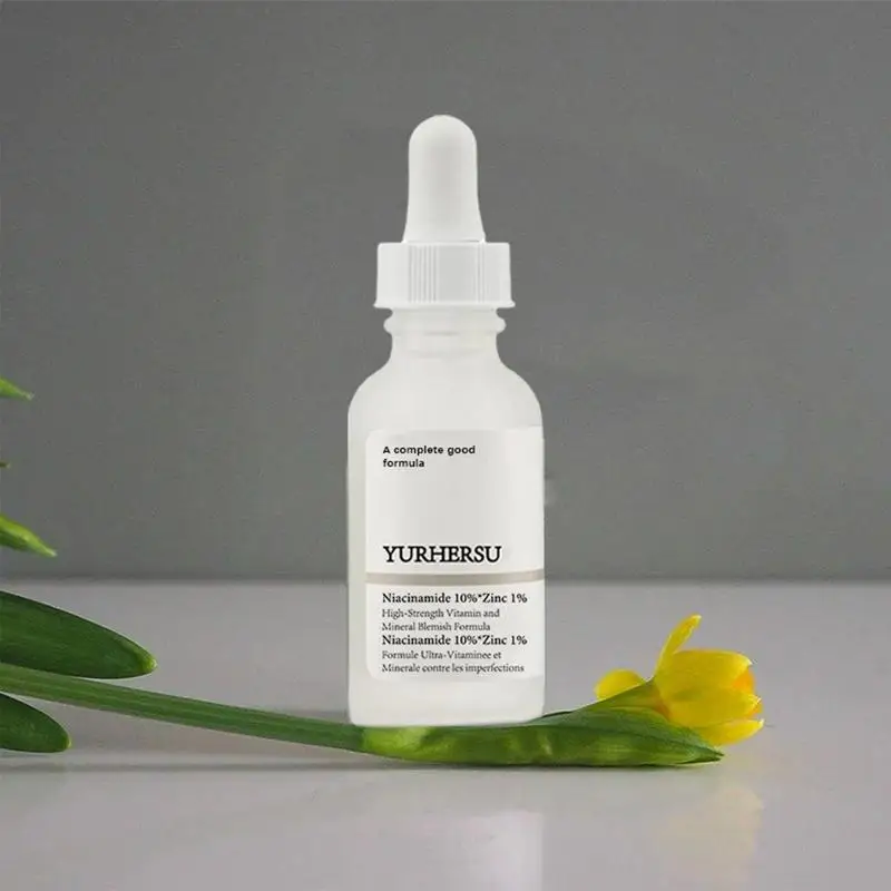 30ml Essenza di niacinamide Niacinamide 10% Zinco 1% Idratante Schiarente Essenza per il viso Ringiovanimento della pelle Crema idratante rassodante