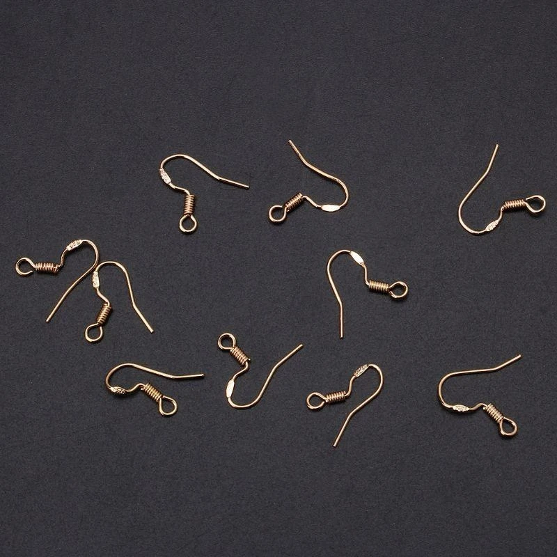 10Pcs/set Earring Hooks French Earring Hooks Wire Ear Hooks DIY
