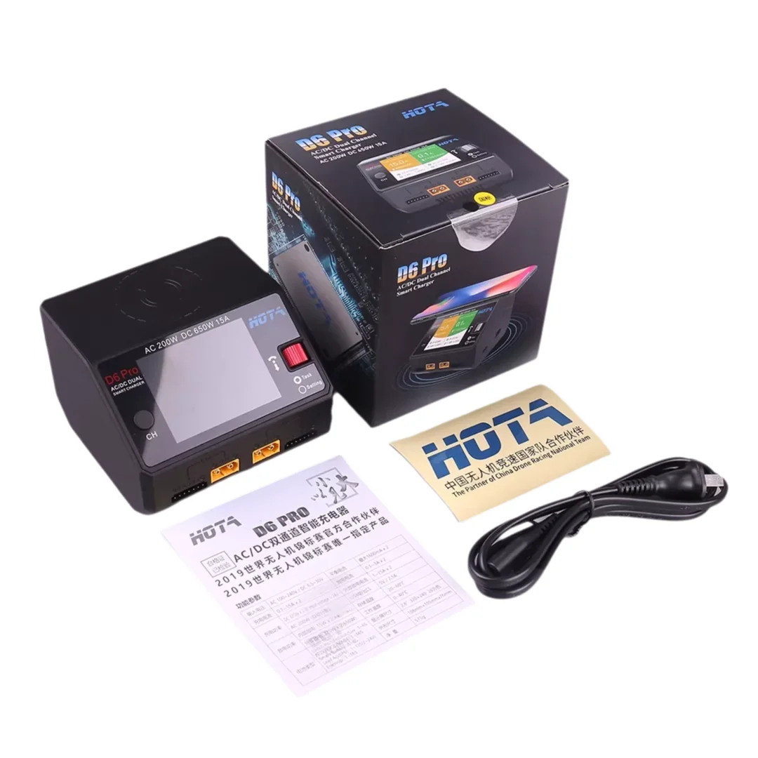 HOTA D6 Pro AC 200W DC 650W 15 - Hota D6 Pro Dual Lipo Charger review and price