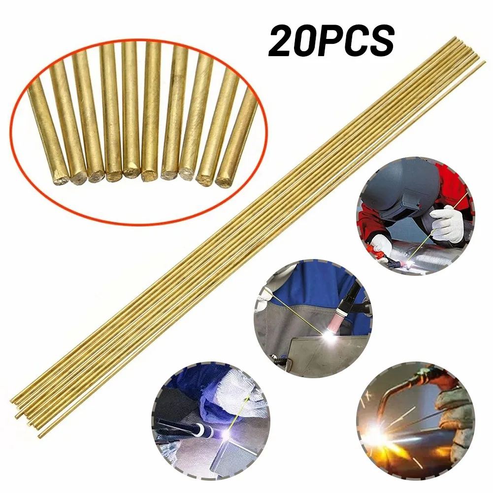 20 Piece Low Temperature Brass Welding Rods for Brazing and Filling Materials Copper Steel Copper Nickel Alloy and more