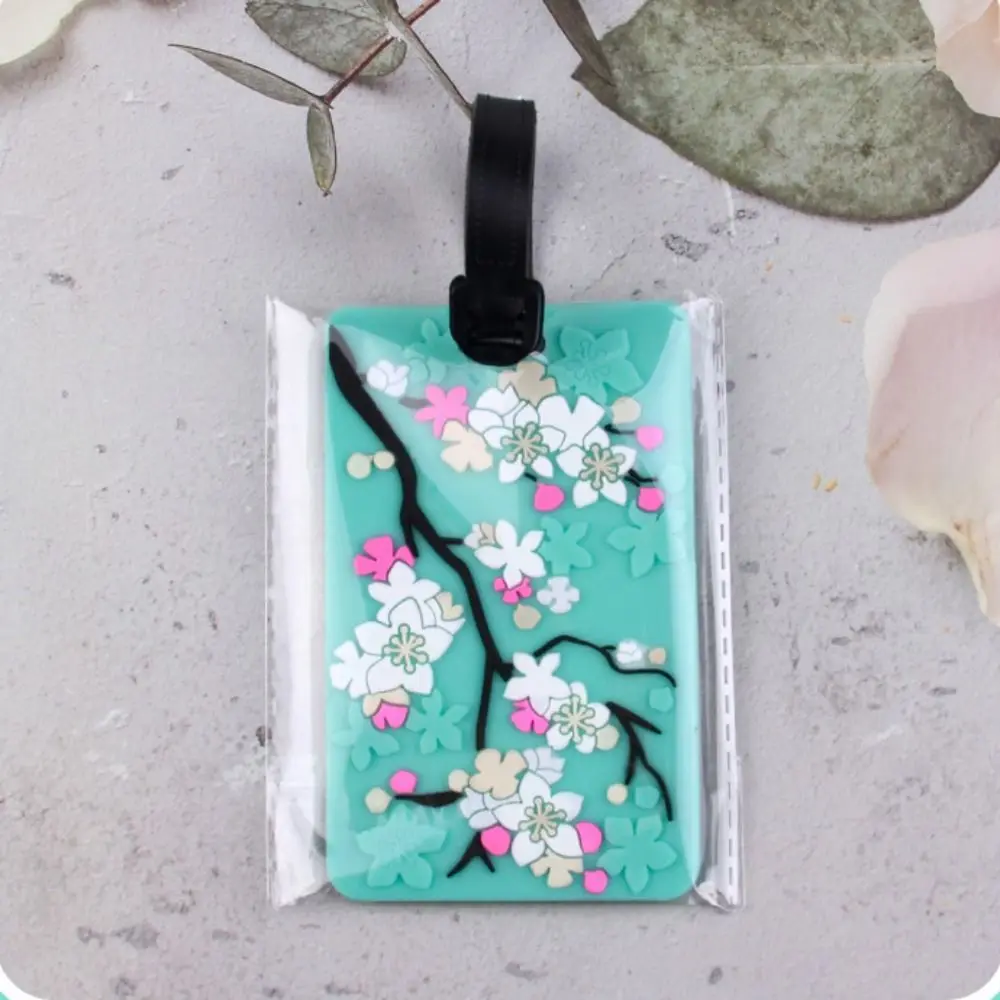 Anti-lost Pendant Flower Luggage Tag Baggage Name Tags Address Label Airplane Suitcase Tag Aircraft Consignment Card Tag