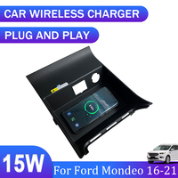 15W Car Wireless charger,Special on-board QI phone fast charging panel For Ford Mondeo 2018 2019 2020 2021 Car induction charger