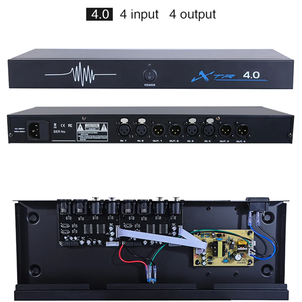 XTR 2.0/4.0/6.0 Professional processor audio system digital signal feedback suppressor