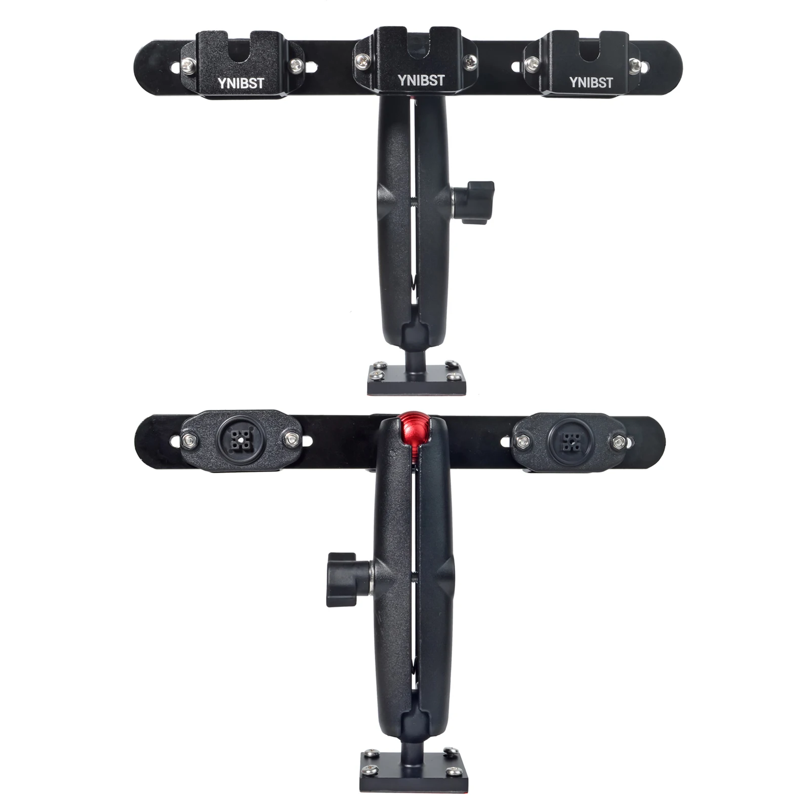 حامل راديو/ميكروفون CB محمول باليد، للمركبات التجارية والسيارات والجدار، لراديو CB المحمول والميكروفون مع مشبك/مقبض دائري