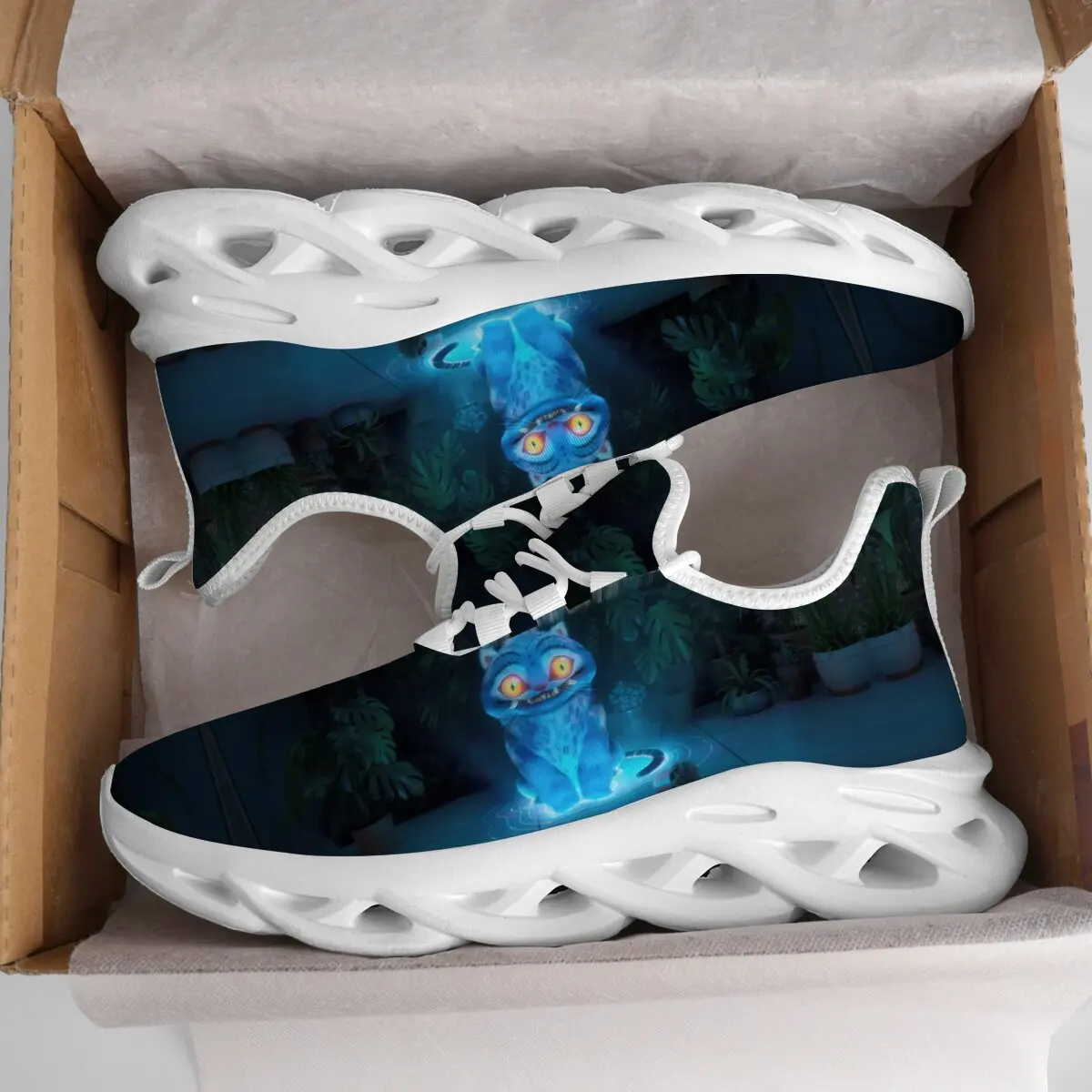 

Cute Cheshire Cat Pattern Lightweight Casual Sneakers for Women Men Children's Girls Boys Sports Comfortable Casual Shoes