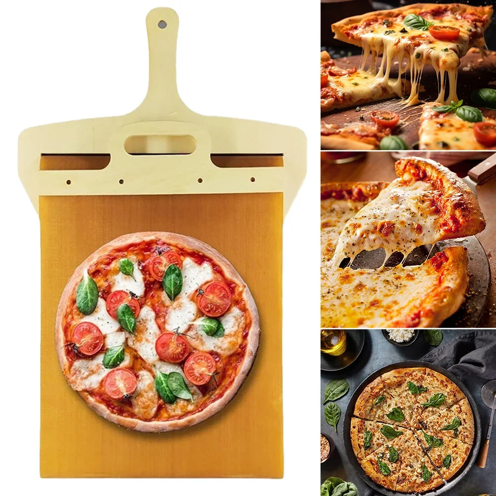 Holz schiebe pizza schälen mit Griff perfekte Transfers chaufel multifunktion ales Pizzas patel