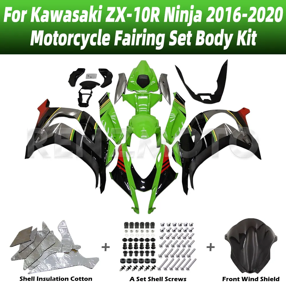 

Для Kawasaki ZX-10R Ninja 2016-2020 обтекатели для мотоциклов, комплекты кузовных работ из АБС-пластика, окрашенные в форме литья, аксессуары для инъекций ZX10R 16-20