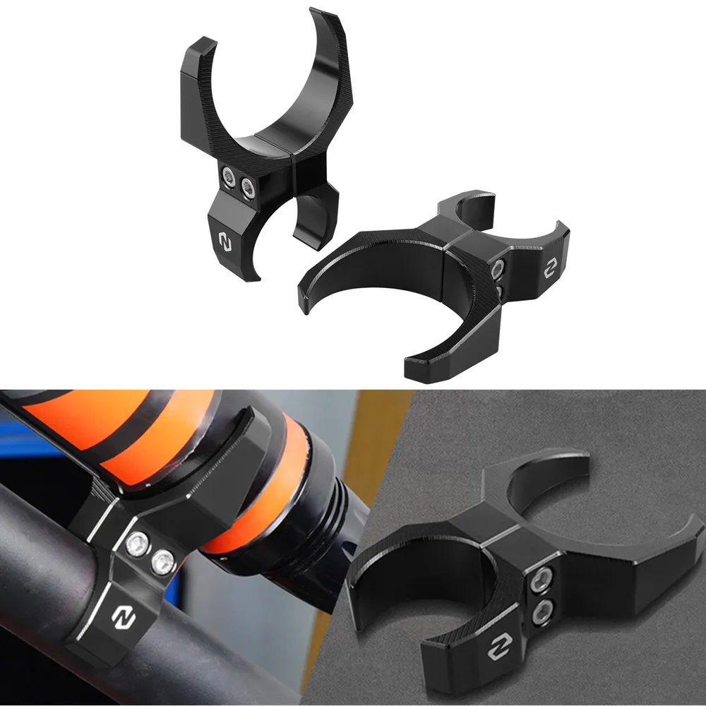 

2 Pcs For Can-am X3 Rear Shock Reservoir Clamp Mounting Kit for Can Am Maverick X3 R RR Max 4x4 Turbo XRS UTV Accessories Black