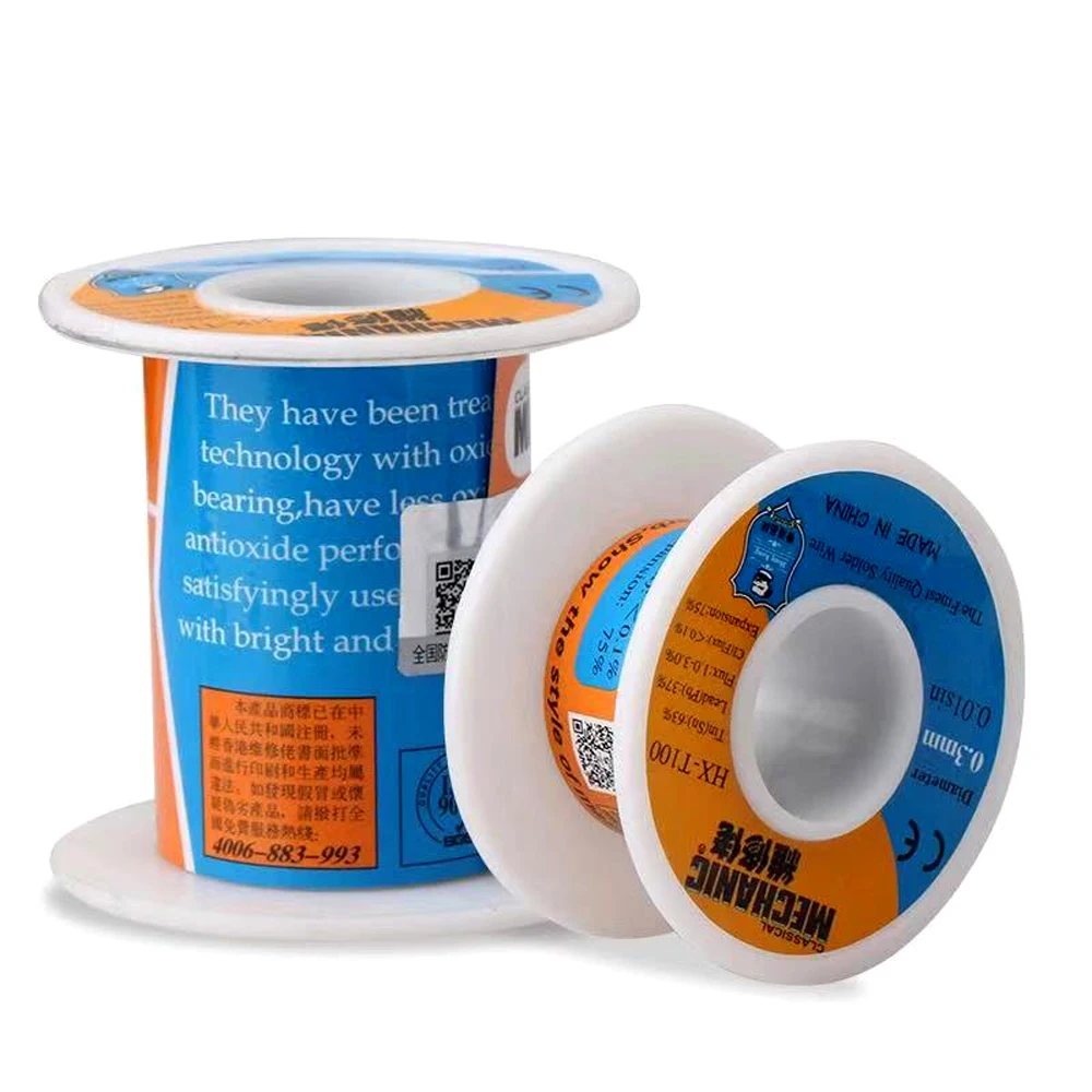 Monteur HX-T100 Soldeer 200G 0.6/0.8/1.0/1.2Mm Hoge Zuiverheid Lage Fusion Puntlassen bga Lassen Reparatie Gereedschap