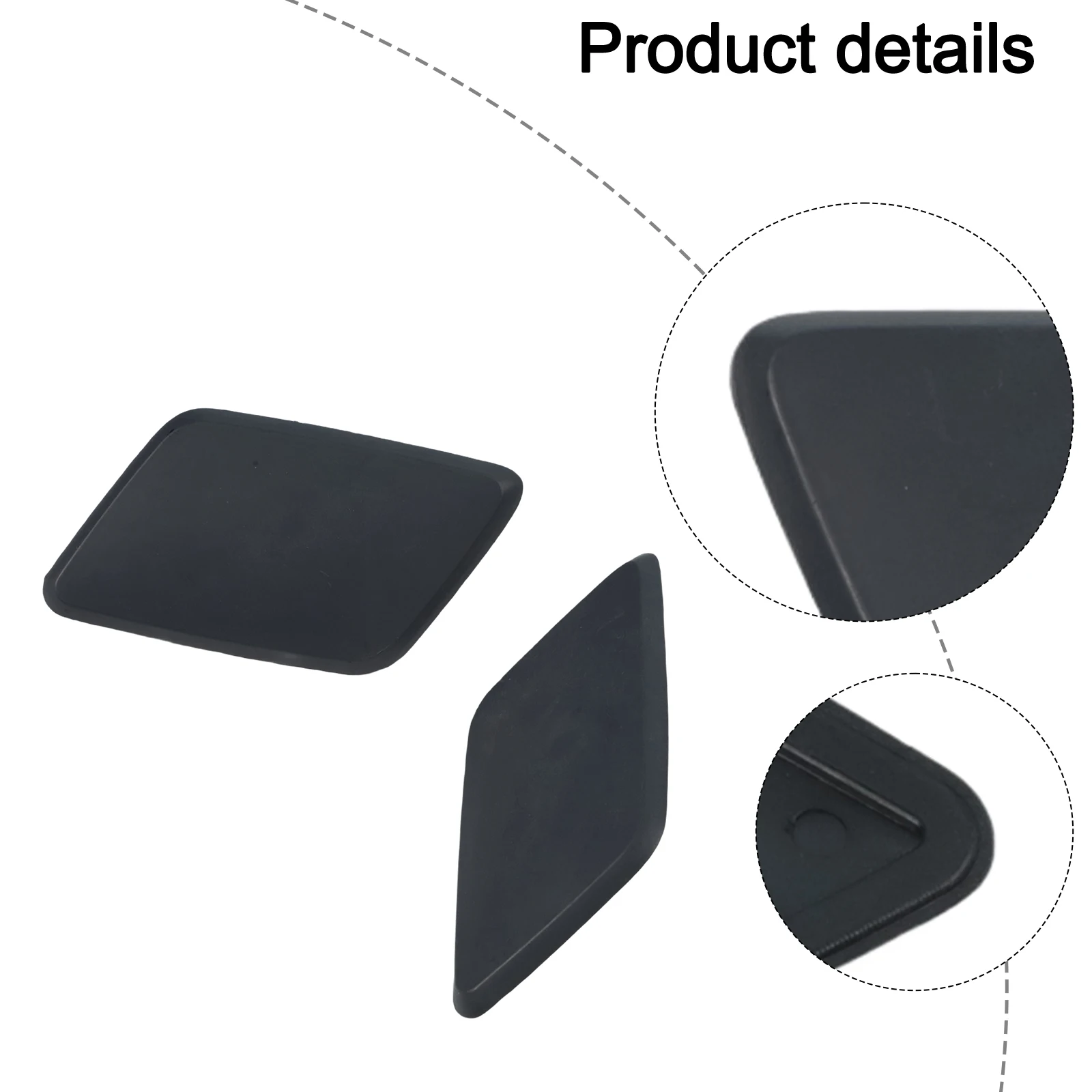 2 قطعة المصد الأمامي فوهة غسالة الضوء الأمامي غطاء غطاء لسكودا اوكتافيا Mk2 1Z0955109 / 1Z0955110 الأجزاء الخارجية البلاستيكية السوداء #5