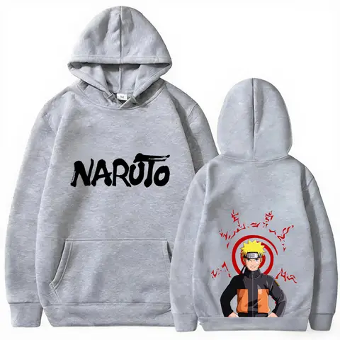 2026 New Naruto Printed Sweatshirt and Hoodiel Anime Teenager Autumn/Winter New Naruto Printing Top