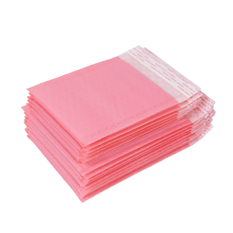 10 STKS Kleurrijke Roze Zwart Blauw Bubble Mailer Self-Seal Verpakking Zakelijke Benodigdheden Gewatteerde Schokbestendige Enveloppen Mailing Zakken
