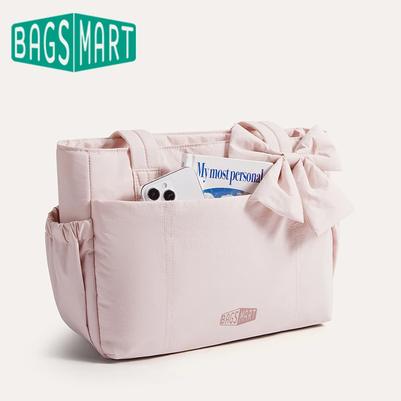 

Сумка-тоут BAGSMART для женщин, повседневная сумка через плечо, водонепроницаемая сумка-хобо, подходит для ноутбука 13 дюймов, для путешествий, тренировок, учебы