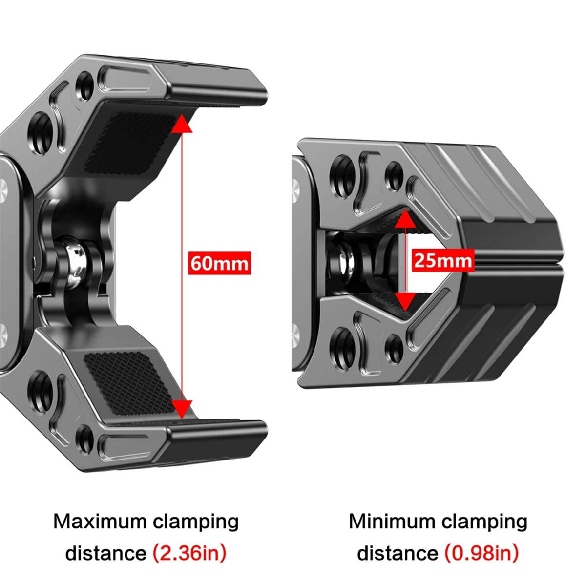 

A50P-Large Crab Claw Clamp Universal Adjustment Multifunctional Aluminum Alloy Photography Clamp Fill Light