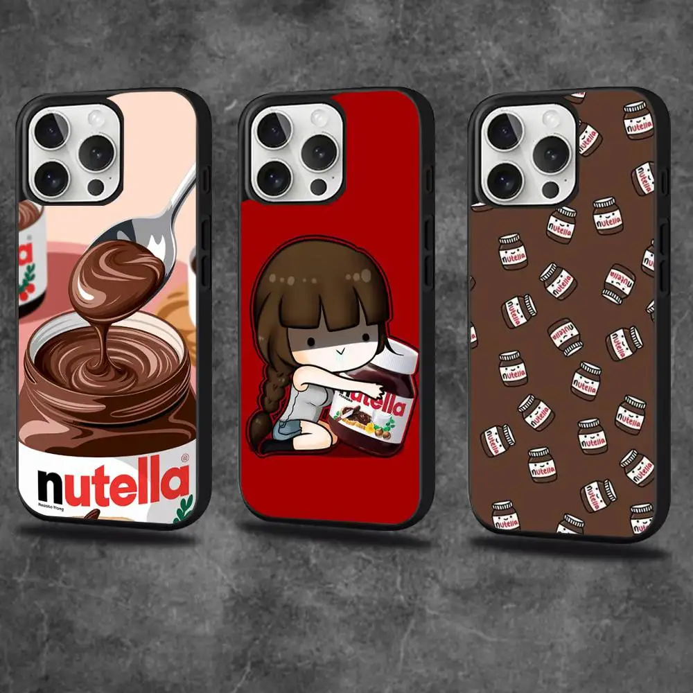

N-Nutella Chocolate Phone Case For iPhone 16,15,14,13,12,11,Pro,Max,Plus,Mini,SE4,E Magnetic Magsafe Wireless Charging