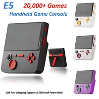 E5 Handheld Video Game Console 6000mAh Power Bank 5-inch IPS Screen 22W Arcade Classic Gaming Consoles with Retro Games Machine