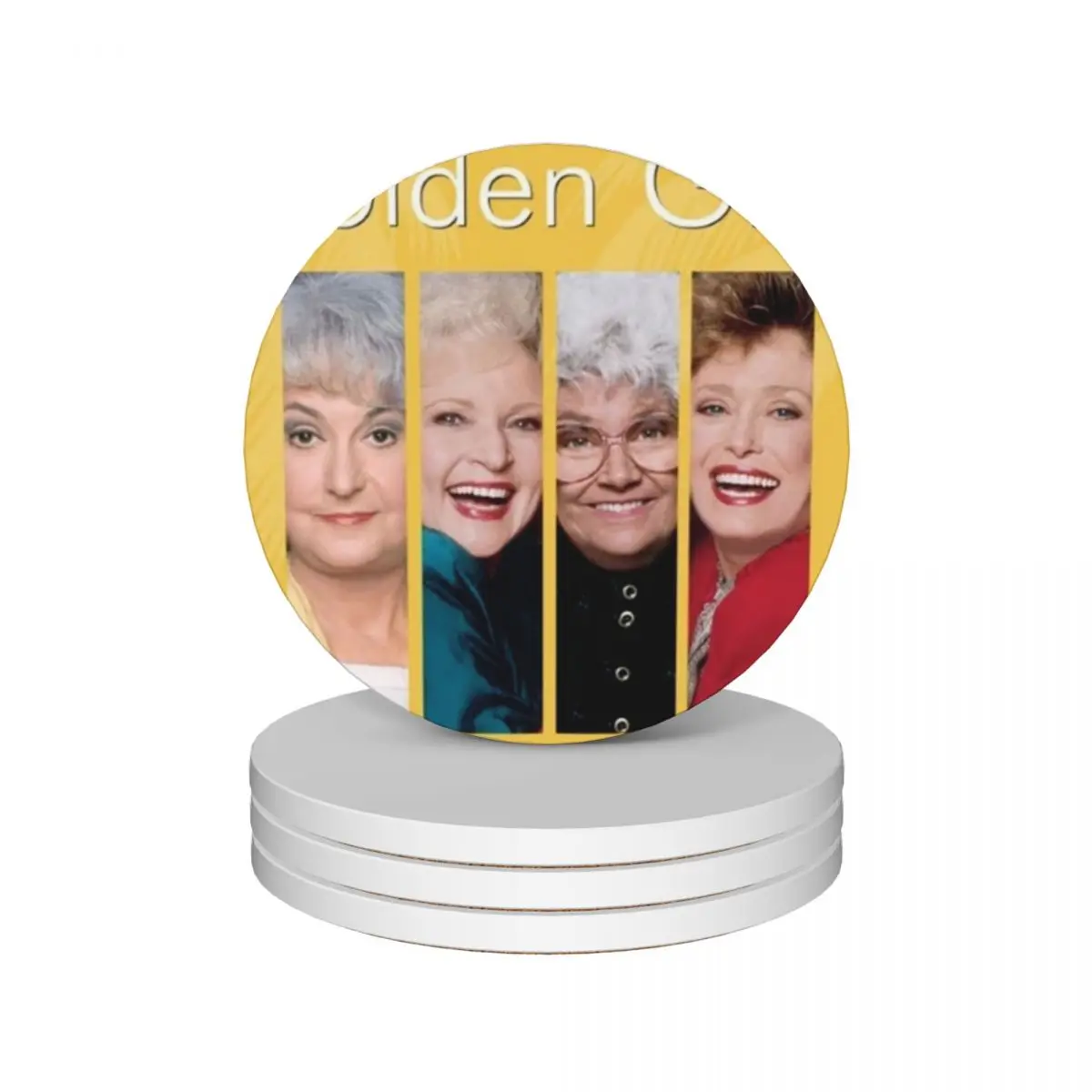 

golden girl poster Ceramic Coasters (Set of 4) slate Tea cups drink set Coasters