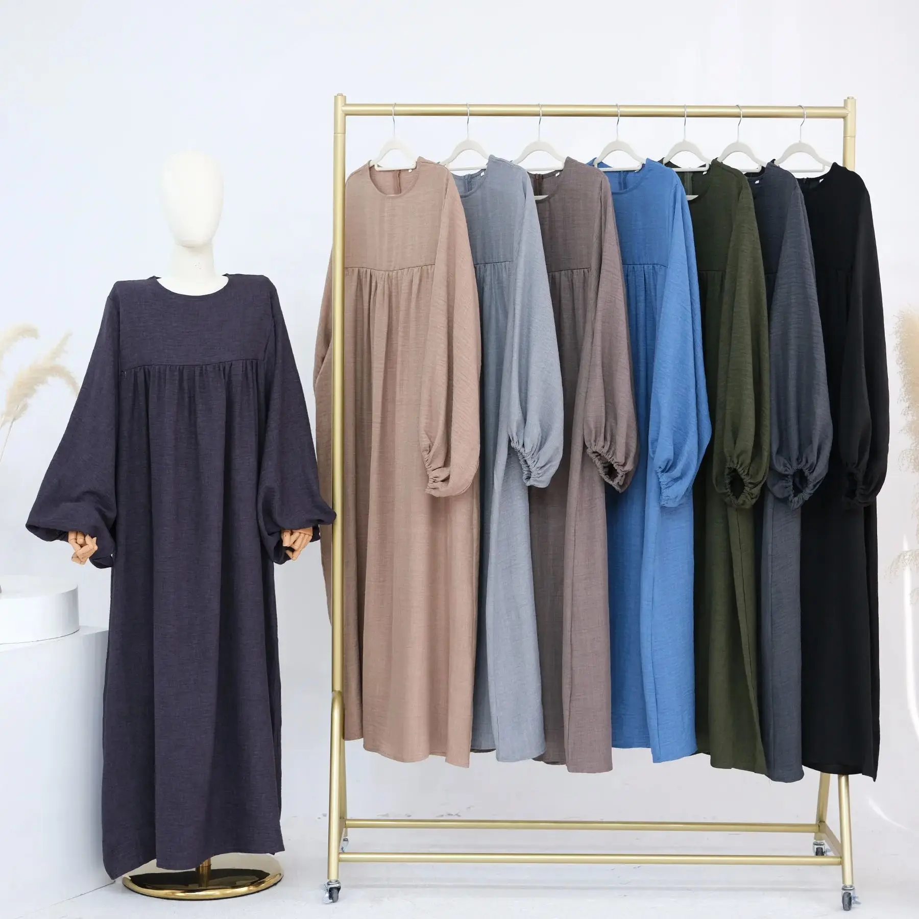 Robe d'allaitement à fermeture éclair sur le devant pour femmes, vêtements d'allaitement confortables, Design personnalisable, Service de couture Cus disponible